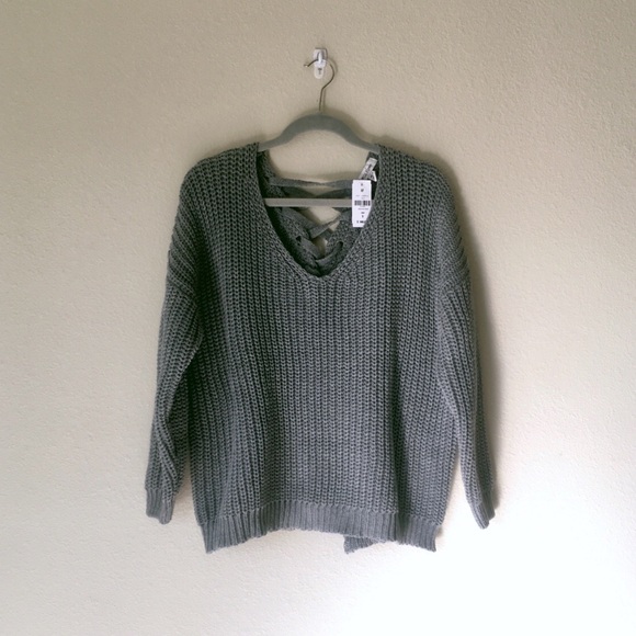 LF Lace Up Sweater - Picture 3 of 5